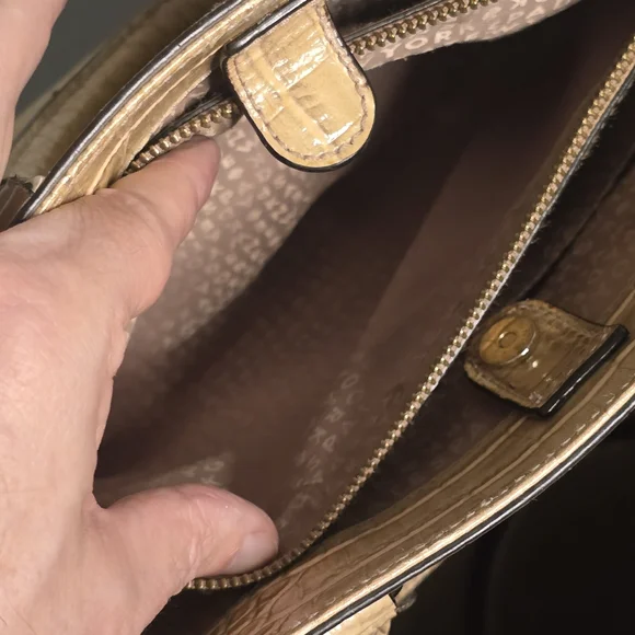 Kate Spade Romy Perri Lane Croco Rosy Beige Bag - Picture 14 of 14